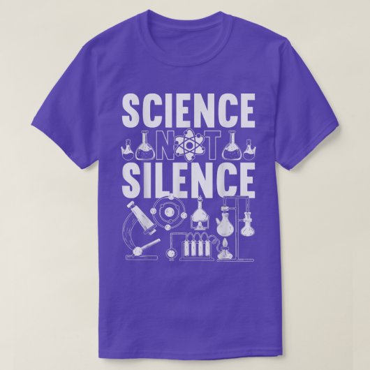Mens Science Not Silence Tシャツ (デザイン正面)