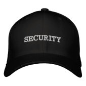 Men's Security Cap 刺繍入りキャップ (正面)