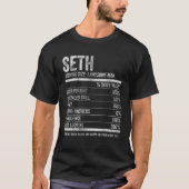 Mens Seth Nutrition Personalized Name Funny Name F Tシャツ (正面)