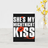 Mens She's My Midnight Kiss Happy New Year Matchin カード (黄色い花)