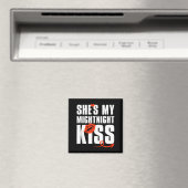 Mens She's My Midnight Kiss Happy New Year Matchin マグネット (インサイチュ (食洗機))