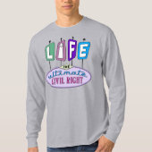 Men's shirts with a retro design. tシャツ (正面)