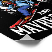 Mens Ski Lover I Like Skiing And Maybe 3 People  ポスター (角)