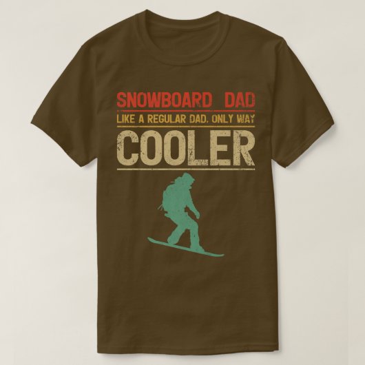 Mens Snowboarding Snowboard Dad Like a Regular Dad Tシャツ (デザイン正面)
