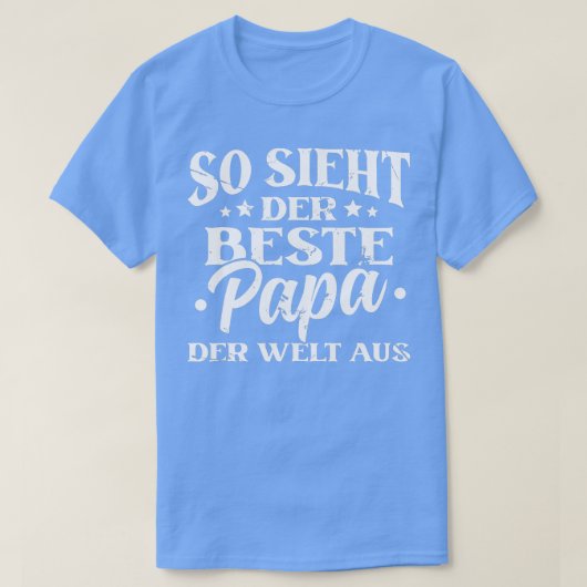Mens So Ssieht Der Beste Vater Der Welt Papa Papi Tシャツ (デザイン正面)