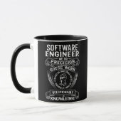 Mens Software Engineer funny saying  マグカップ (左)
