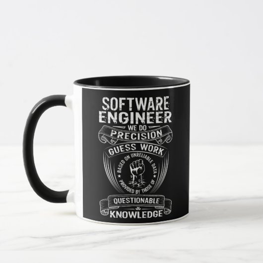 Mens Software Engineer funny saying  マグカップ (左)