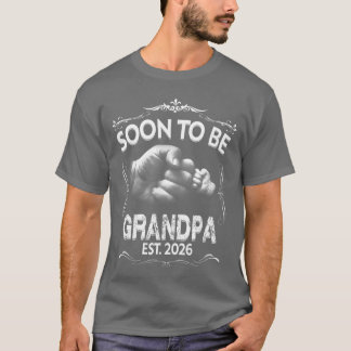 Mens Soon to be Grandpa 2026 Pregnancy Announcemen Tシャツ