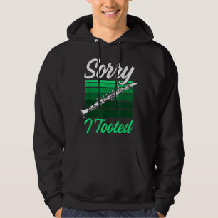 Mens Sorry I Tooted おもしろい Clarinet Player Music Lo パーカ
