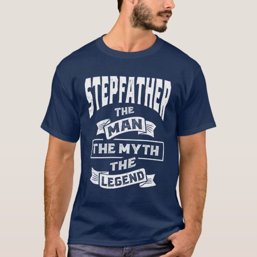 Mens Step父の男の神話の伝説 Tシャツ (正面)