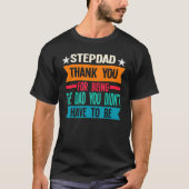 Mens StepdadはStepfatheパパ Tシャツ (正面)