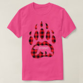 Mens Stepdad Bear Red Plaid Buffalo Stepdad Matchi Tシャツ (デザイン正面)