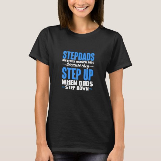Mens Stepdadsは実在パパステップパパStより良い Tシャツ (正面)