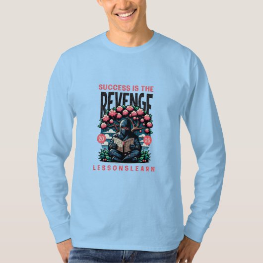 MEN'S SUCCESS REVENGE LESSONS LEARN LONG SLEEVE Tシャツ (正面)