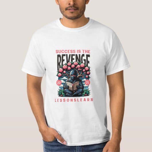 MEN'S SUCCESS REVENGE LESSONS LEARN VALUE TEE Tシャツ (正面)