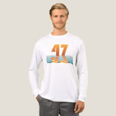 Men's Sunset 47 Long-Sleeve T-Shirt, Version 2 トライブレンドＴシャツ (正面全体)