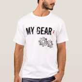 Men's Sweat wick sleeveless T-shirt, "MY GEARS" Tシャツ (正面)