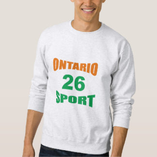 Men's Sweatshirt ash  ONTARIO  SPORT  26 スウェットシャツ