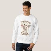 Men's Sweatshirt, Funny Design, Halloween special スウェットシャツ (正面フル)