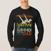 Mens Synchronized Swimming Dad Favorite Synchro Sw Tシャツ (正面)