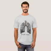 Men's T shirt - Breathe Nature Tシャツ (正面フル)