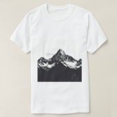 Men's t-shirt with a black and white design tシャツ (デザイン正面)