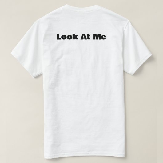 Men's t-shirt with a black and white design tシャツ (デザイン裏面)