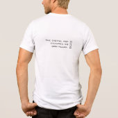 Men's T-shirt with a cool inscription トライブレンドＴシャツ (裏面)