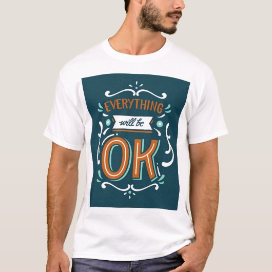 Men's T-Shirt with EverythingはOKデザイン Tシャツ (正面)