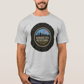 Men's t-shirt with NEW Rubber City Resistance logo Tシャツ (正面)