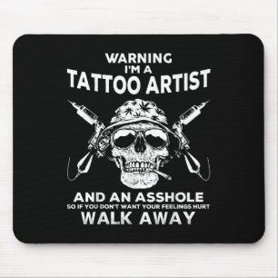 Mens Tattoo ArtistスカルグラフィックTattoo Artistアプリ マウスパッド