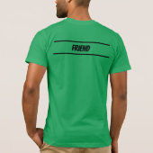 Men's Team Deb、名前のカスタマイズ可能 Tシャツ (裏面)