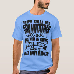 Mens Teeおもしろい彼らは私を祖父のサウンドと呼ぶ Tシャツ