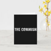 Mens The Commish Shirt -ファンタジーサッカー委員会 カード (黄色い花)
