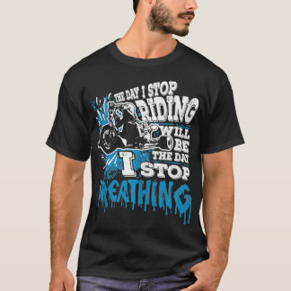 Mens The Day I Stop Riding Funny Triker Motorcycle Tシャツ