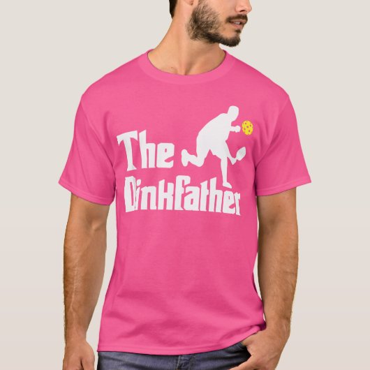 Mens The Dinkfather - Pickleball Player おもしろい Padd Tシャツ (正面)