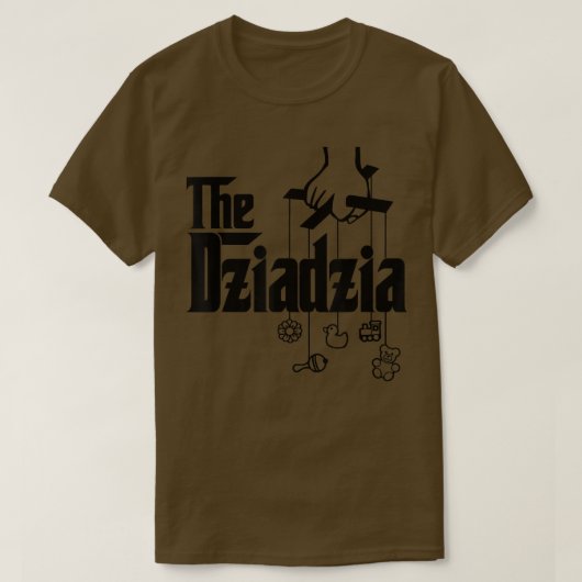 Mens The Dziadzia Polish Grandfather Baby Shower  Tシャツ (デザイン正面)