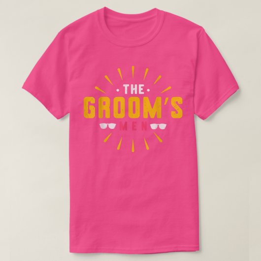 Mens The Grooms Men Engagement Bachelor Party Groo Tシャツ (デザイン正面)