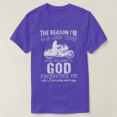 Mens The Reason I'm Old & Wise Is Because God Prot Tシャツ (デザイン正面)