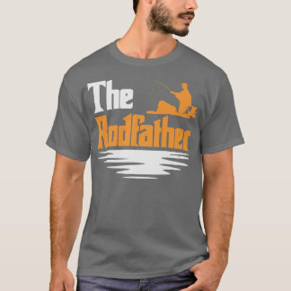 Mens The Rodfather Funny Mens Fishing Fisherman Tシャツ