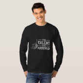 Mens The talent has arrived bagpiper bagpiping bag Tシャツ (正面フル)