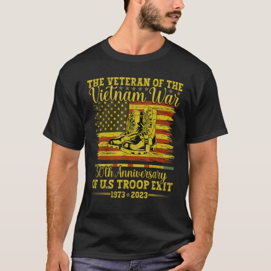 Mens The Veteran Of The Vietnam War 50th Anniversa Tシャツ (正面)