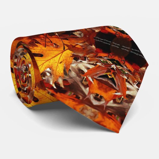 Men's Tie Autumn Leaves ネクタイ (ロール)