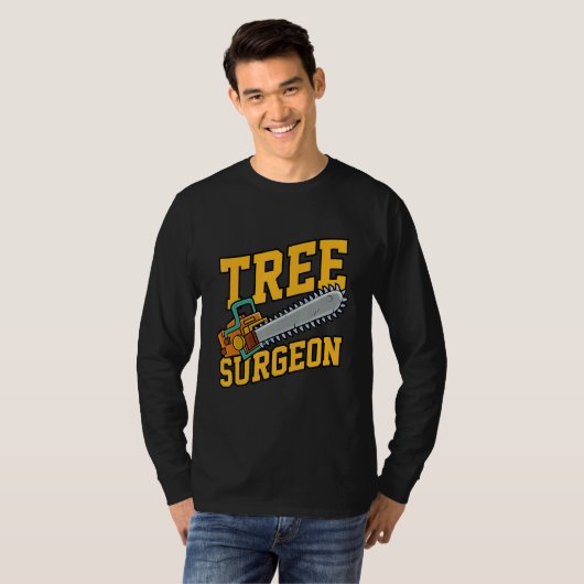 Mens Tree Surgeon Working Crafting Handyman Mechan Tシャツ (正面フル)