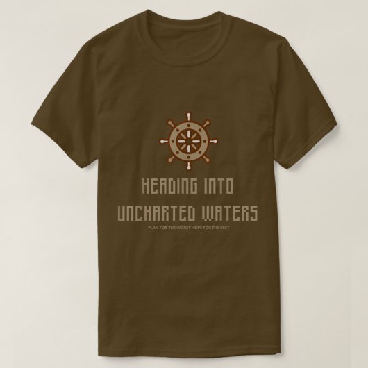 Mens UNCHARTED WATERSCruise & SailingShibours Blac Tシャツ (デザイン正面)
