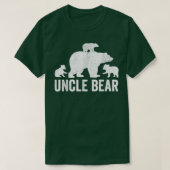 Mens Uncle Bear Fathers Day Shirts, Funny Three Cu Tシャツ (デザイン正面)