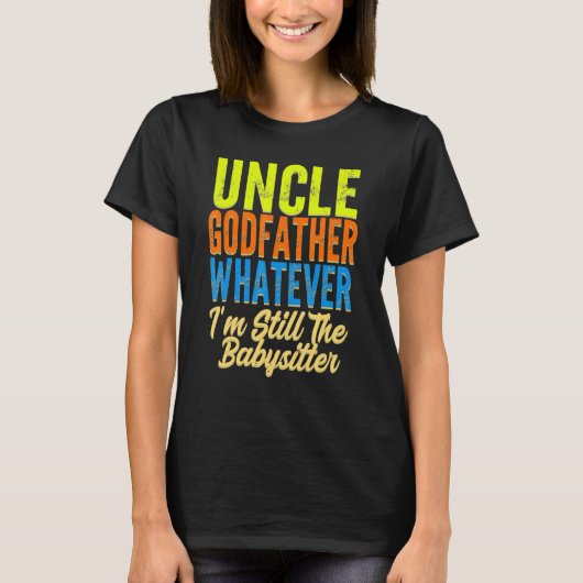 Mens uncle godfather whatever uncles family uncle  tシャツ (正面)