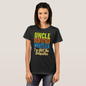 Mens uncle godfather whatever uncles family uncle  tシャツ (正面フル)
