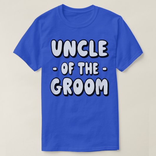 Mens Uncle Of The GroomBachelor Party Group 1795  Tシャツ (デザイン正面)