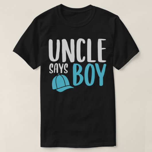 Mens Uncle Says Boy  Tシャツ (デザイン正面)
